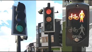 Pedestrian Crossing Traffic Lights on Queensway Redhill [upl. by Eidnarb]