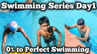 Zero To Hero Swimming Series Day 1 Swimming Tips for Beginners Swimming Class [upl. by Aekin]