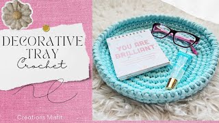 Crochet Decorative Tray [upl. by Yeuh480]