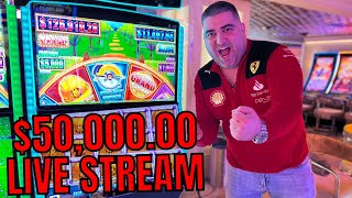 🔴Lets Play 50000 Live On The Most Popular Slots [upl. by Nilerual]