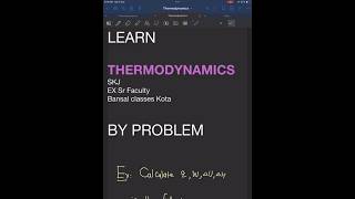 LEARN THERMODYNAMICS BY PROBLEMS 2 thermodynamics jeeadvanced jee neet upjee upboardchemistry [upl. by Ariaet]