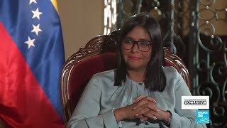 Delcy Rodríguez “Esta es una extraña dictadura en la que los venezolanos asistimos a votar” [upl. by Emmer840]