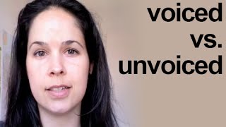 Unvoiced vs Voiced American English Pronunciation [upl. by Zischke]