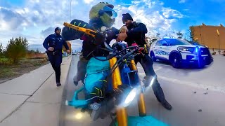 ANGRY amp COOL COPS vs BIKERS  POLICE vs MOTORCYCLE 2023 [upl. by Siraved501]