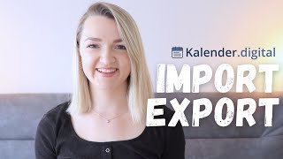 Import  Export in Kalender Digital [upl. by Yllus535]