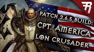 Diablo 3 Season 30 Crusader LoN Blessed Shield Captain America build guide Patch 277 Torment 16 [upl. by Selmore]