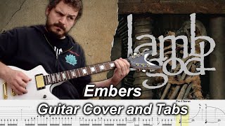 Embers  Lamb of God  Guitar Cover and Tabs [upl. by Eloccin563]