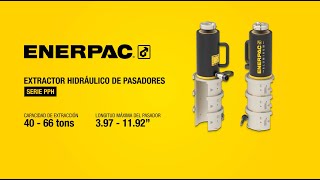 Extractor hidráulico de pasadores serie PPH  Enerpac [upl. by Ahseyk732]