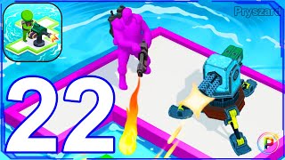 War of Rafts Crazy Sea Battle  Gameplay Walkthrough Part 22 Raft Army Commander AndroidiOS [upl. by Lennahs]