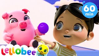 Different Color Train Song  Baby Cartoons  Kids Sing Alongs  Moonbug [upl. by Ennayr154]