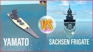 ROBLOX MILITARY TYCOON  YAMATO VS SACHSEN FRIGATE  WHAT MAKES THEM DIFFERENT￼ [upl. by Missi]