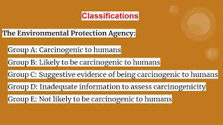 CARCINOGENIC AGENT [upl. by Dlorad]