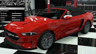 GTA 5  DLC Vehicle Customization  Vapid Dominator GT Ford Mustang GT Convertible [upl. by Ahsienroc]