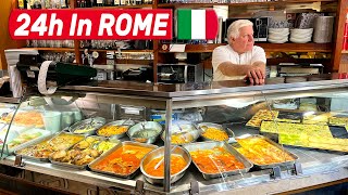 24 Hours Of ITALIAN FOOD In ROME  Best Roman Pizza amp Local Street Food [upl. by Sillsby143]