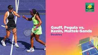 Gauff and Pegula vs Kenin and MattekSands Doubles Highlights  Indian Wells 2024 [upl. by Ycats]