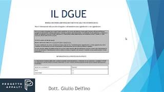 Documento di Gara Unico Europeo guida alla compilazione [upl. by Robin]