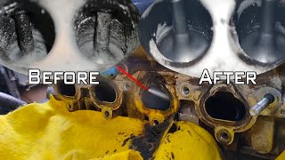 How to clean intake valves on DirectIndirect injection engines without using expensive tools [upl. by Garrik]