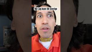 Det här hände när jag kom till Sverige 🙂‍↕️ komedi svenskhumor humorsketch [upl. by Eillit]