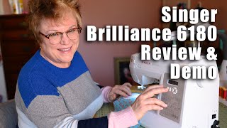 Singer Sewing Machine for BEGINNERS  Singer Brilliance 6180 Review and Demo  Complete Information [upl. by Eillak326]