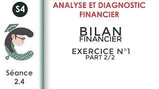 Le Bilan Financier Exercice corrigé N°1 22 Analyseetdiagnosticfinancier [upl. by O'Grady691]