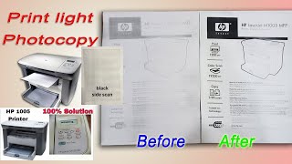 How to remove scanning black side on m1005 printer hp laser I HP M1005 Scan image quality problems [upl. by Taddeo860]