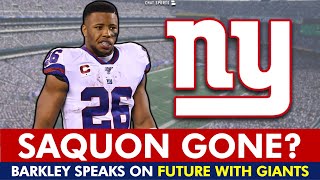 Saquon Barkley LEAVING The Giants In NFL Free Agency  New York Giants Rumors News [upl. by Teiv]