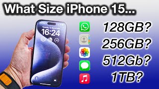 How to Pick the CORRECT iPhone 15 Storage Size GUIDE [upl. by Avruch]