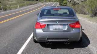 E90 M3 Akrapovic Exhaust amp Macht Schnell Test Pipes [upl. by Derrej]