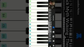 Black Myth WUKONG  Theme  PIANO  cover notes tutorial wukong shorts status trending [upl. by Golter]