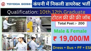 TG MiNDA कम्पनी में बहुत ही शानदार मौका सैलरी 18000से 21000तक job vacancy 2024 [upl. by Nilauqcaj]