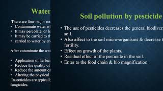 Effect of pesticides on plant and environment [upl. by Lehcor]