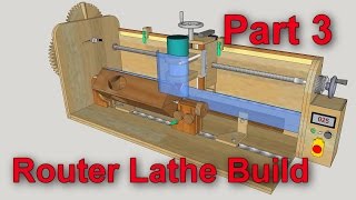 Router MillLathe Build part 3 automatic feed machanism [upl. by Dorry]