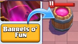 BARRELS O FUN BEST DECK  CLASH ROYALE [upl. by Ayekram481]