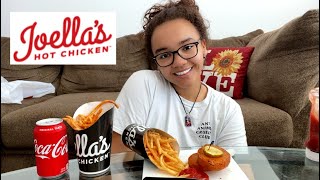 JOELLAS HOT CHICKEN TASTE TEST  MUKBANG  Vegan ♡ [upl. by Weitman801]