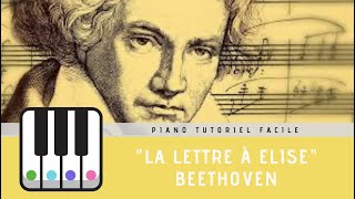 Comment jouer quotLa lettre à Elisequot de Beethoven facilement au piano [upl. by Nimzaj137]