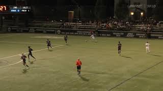 HIGHLIGHTS  Mens Soccer Secures 20 Victory Over Merrimack in Season Home Opener [upl. by Robinett]