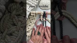 Wave Knot alternative macrametutorial macrameknots waveknot [upl. by Novyad688]