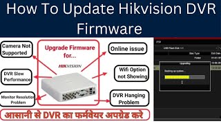 How to upgrade Hikvision DVRNVR Firmware version DS7108HGHIF1N firmware updateenglish subtital [upl. by Tabshey]