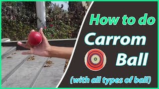 How to do Carrom Ball  Bowling Technique  Cricket [upl. by Hanima]