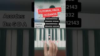 Piano Tutorial Océanos piano tutorial shorts oceanos musica cristianos dios [upl. by Zetroc886]