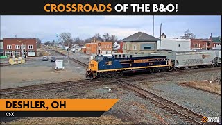 Deshler Ohio USA  Virtual Railfan LIVE [upl. by Islek83]