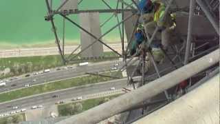 Marcegaglia Scaffolders at 200 meters above Doha [upl. by Aikym]