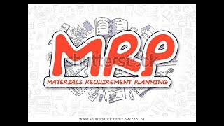 Planification de la production MRP [upl. by Siraved]