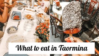 what to eat in Taormina Sicily  Taormina at night [upl. by Faludi]