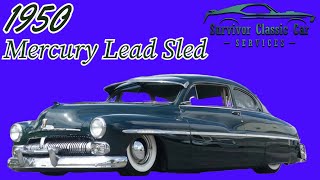 1950 Mercury Eight Lead Sled for sale Survivor Classic Cars Tampa Florida [upl. by Ttirrej974]