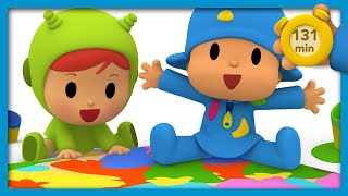 🎨 POCOYO AND NINA  Learn to Paint  131 minutes   ANIMATED CARTOON for Children  FULL episodes [upl. by Ellives]