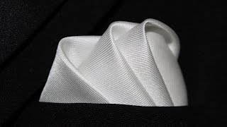 How To Fold a Pocket Square The Wave Fold [upl. by Ecart]