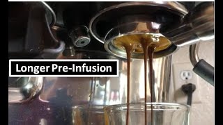 How to use Longer PreInfusion on Breville Barista Pro  How to Adjust Distribution Tool [upl. by Leyes]