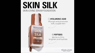 Revolution Beauty Skin Silk Serum Foundation Contains Hyaluronic Acid F6 revolutionbeauty [upl. by Adamina]