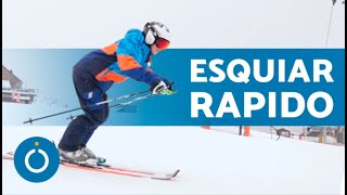 CLASES DE ESQUÍ  Cómo CONTROLAR la VELOCIDAD esquiando ⛷ [upl. by Yrocal]